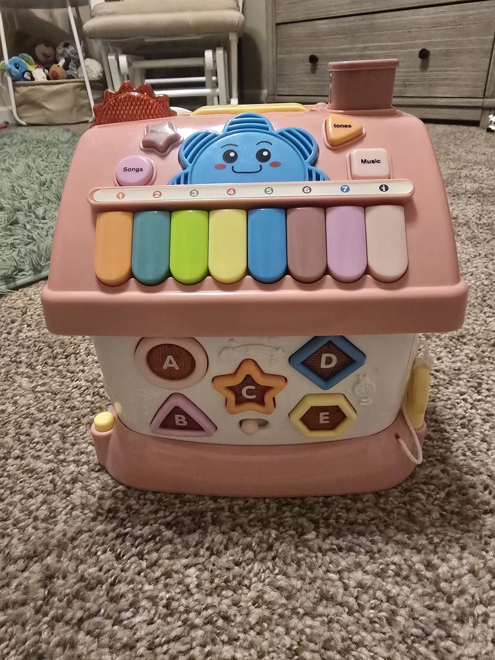 Kids Musical Activity House Toy - Pink Multicolor